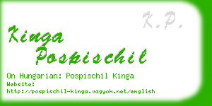 kinga pospischil business card